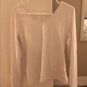 White Namaste Long Sleeve T